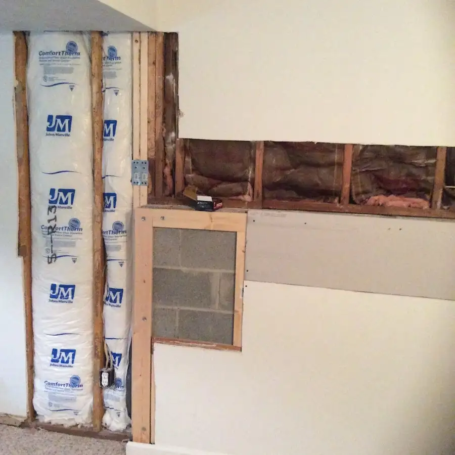 Wall insulation replacement during Structural Drying in Mount Holly